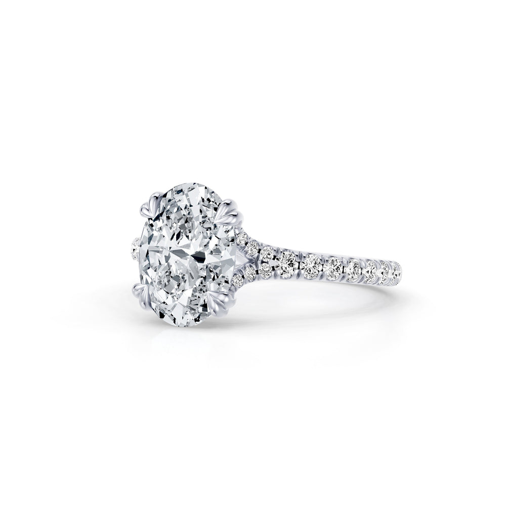 Jane Oval Cut Lab Diamond Solitaire Engagement Ring image 2