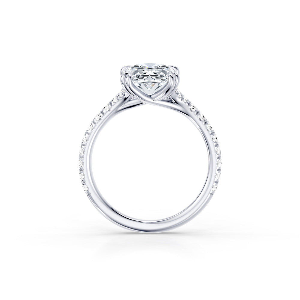 Jane Oval Cut Lab Diamond Solitaire Engagement Ring image 4