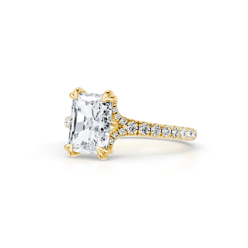 Jane Solitaire Lab Diamond Engagement Ring - One Row Pavé image 67
