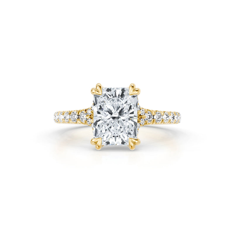 Jane Solitaire Lab Diamond Engagement Ring - One Row Pavé image 66