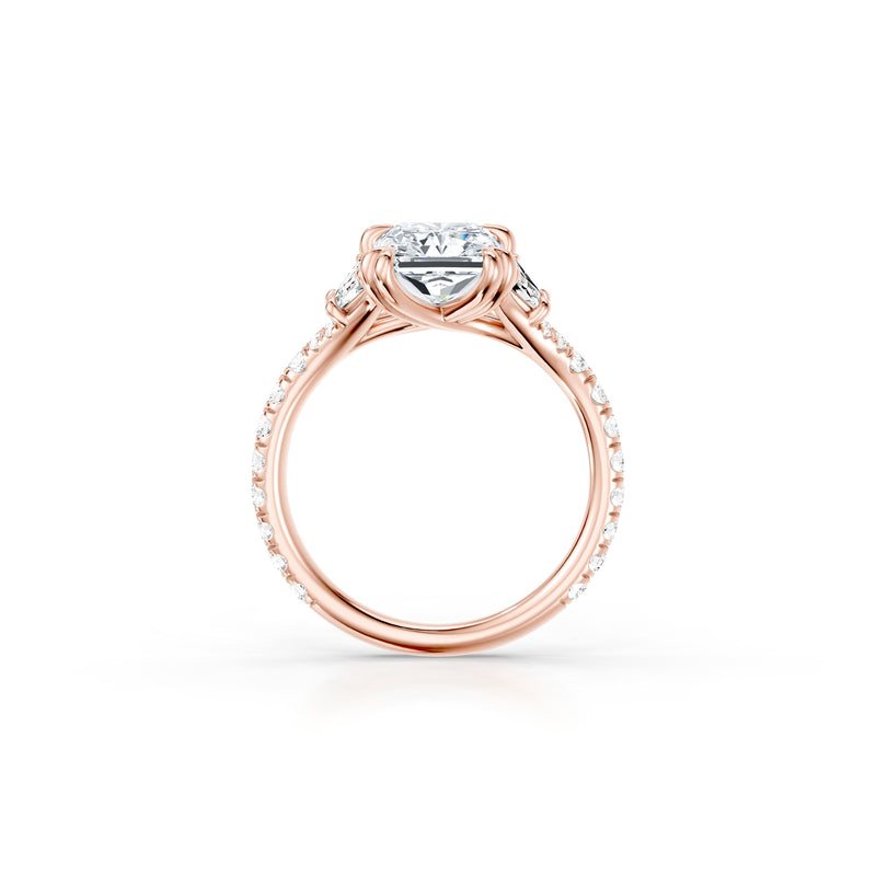 Jane Trapezoid Three Stone Lab Diamond Engagement Ring image 14