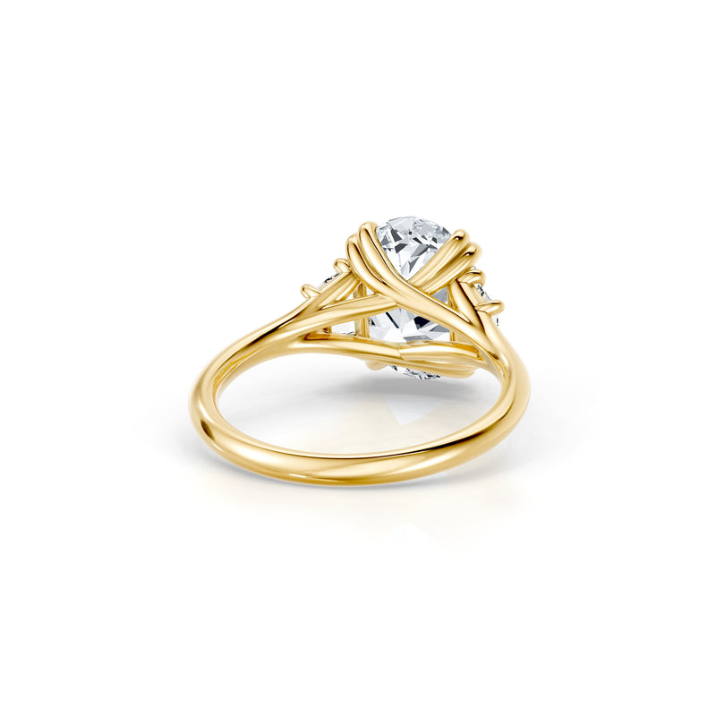 Jane Trapezoid Three Stone Lab Diamond Engagement Ring image 28