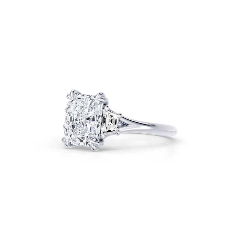 Jane Trapezoid Three Stone Lab Diamond Engagement Ring image 62