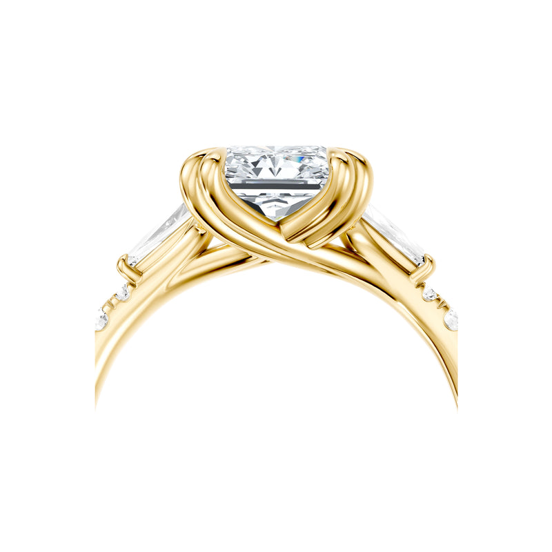 Jane Tapered Baguette Three Stone Lab Diamond Engagement Ring image 63