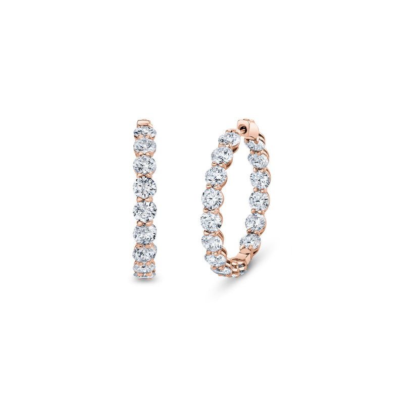 Olivia Lab Diamond Bold Inside Out Hoops image 9