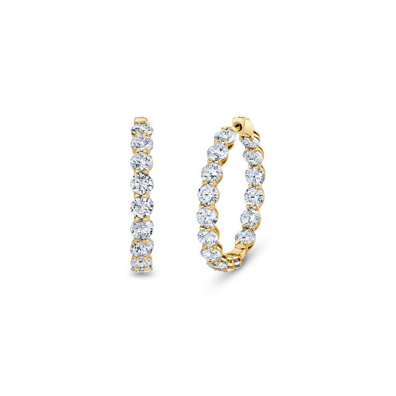 Olivia Lab Diamond Bold Inside Out Hoops image 5