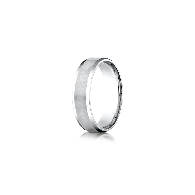 Modern Beveled Men's Wedding Band image 1