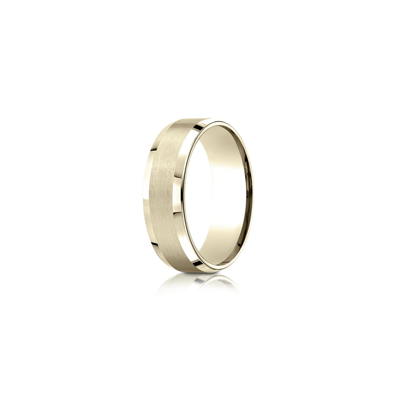 Modern Beveled Men's Wedding Band image 5