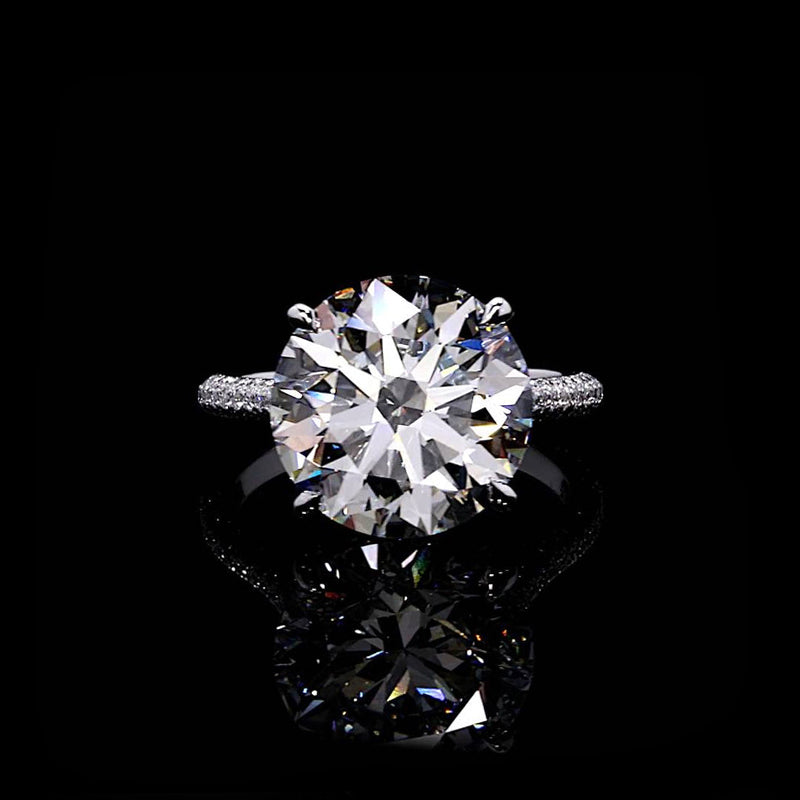 High Jewelry | Chelsea 8.04 CT Round Brilliant Cut Solitaire Engagement Ring Video