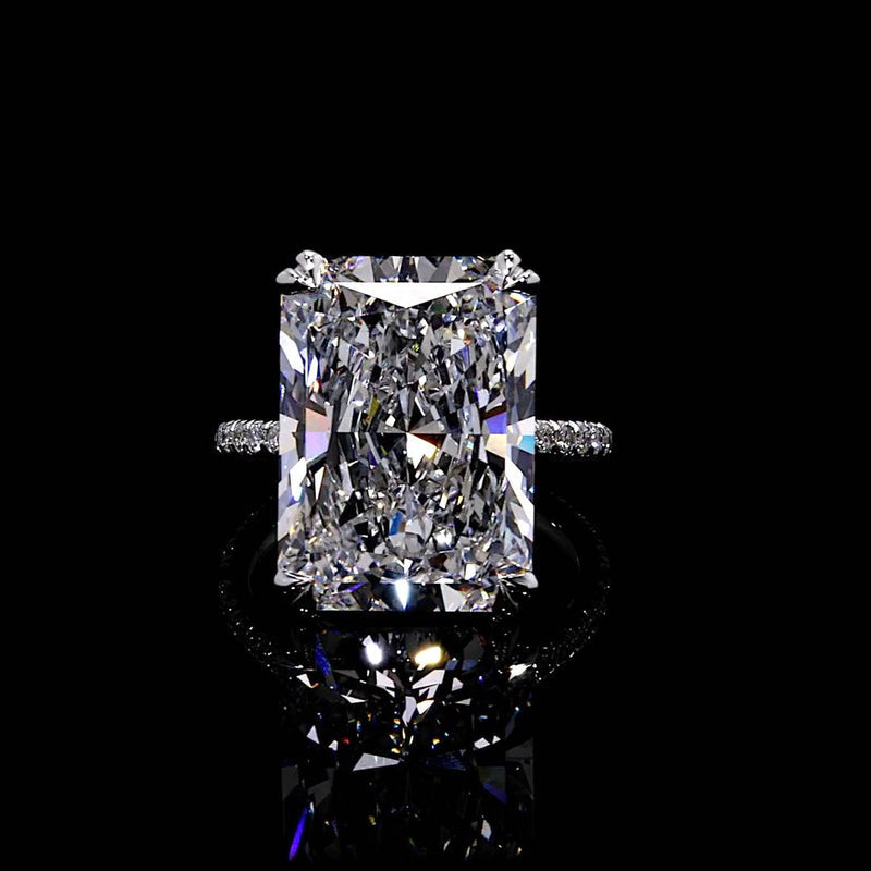 High Jewelry | Elle 15.30 CT Radiant Cut Solitaire Engagement Ring  Video