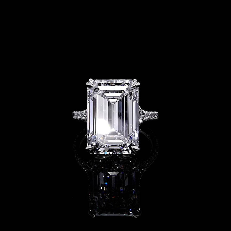 High Jewelry | Jane 14.69 CT Emerald Solitaire Engagement Ring Video
