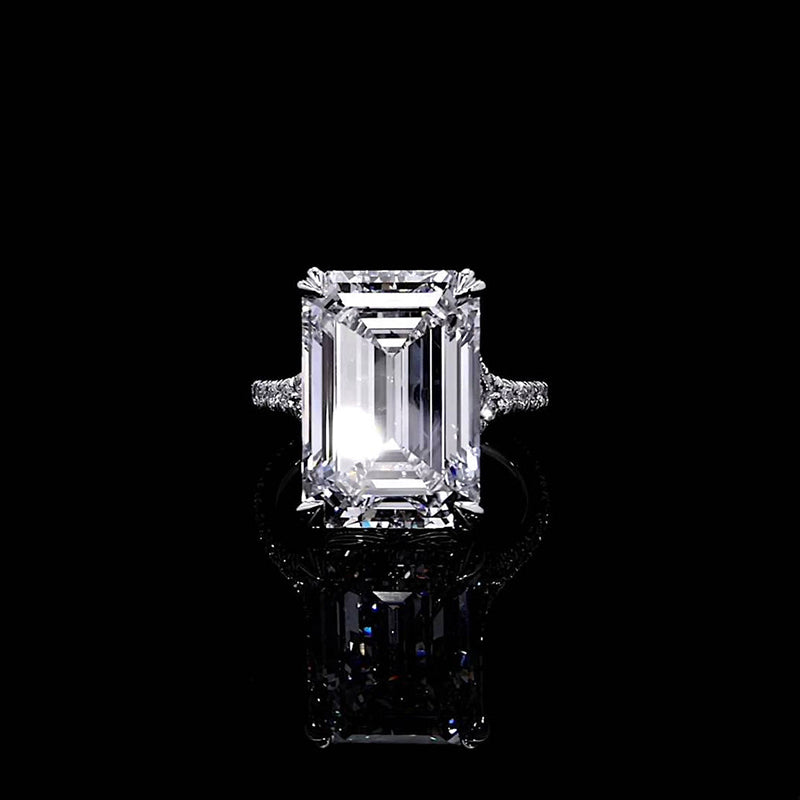 High Jewelry | Jane 14.69 CT Emerald Solitaire Engagement Ring Video