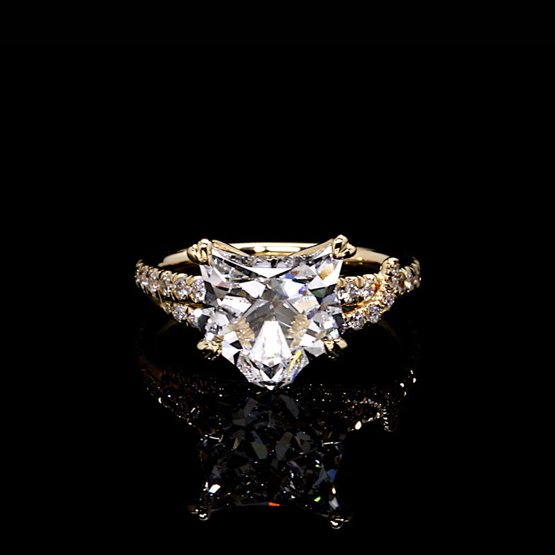 High Jewelry | 4.00ct Cat Head Pave Solitaire Engegment Ring Video