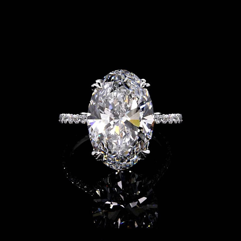 Elle 9.16 CT Oval Cut Solitaire Engagement Ring Video