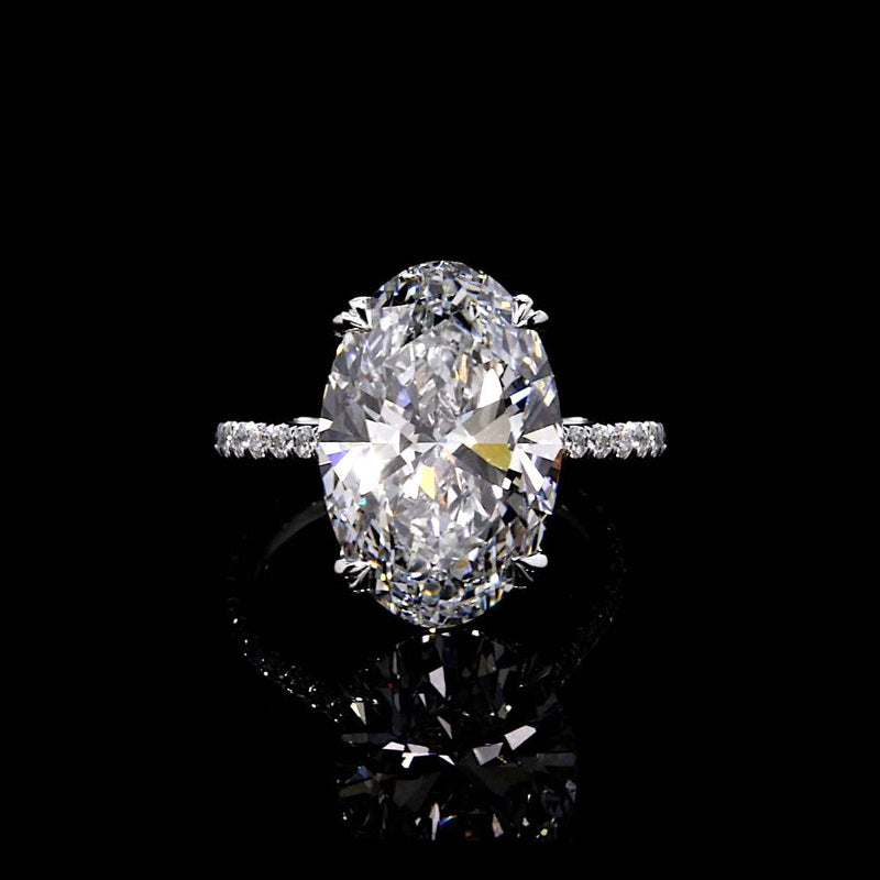 Elle 9.16 CT Oval Cut Solitaire Engagement Ring Video