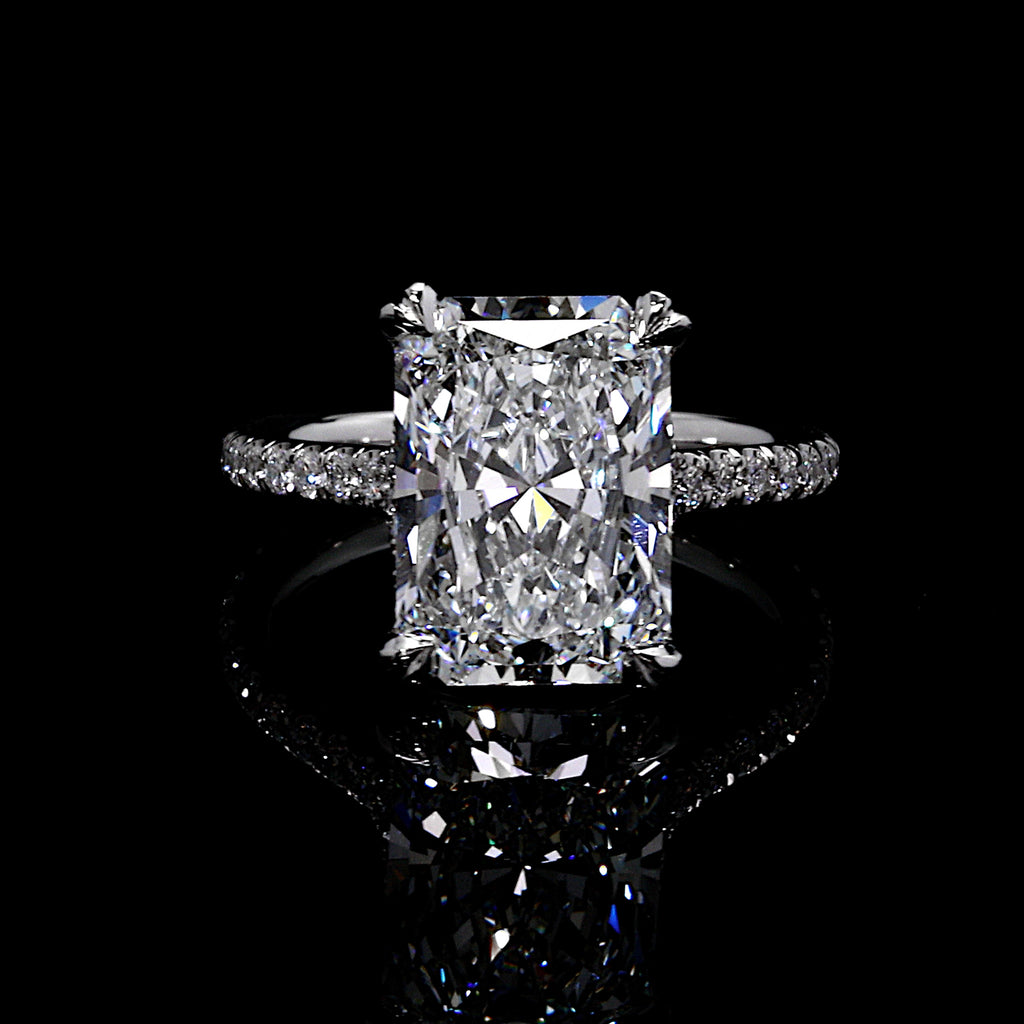 Elle 5.62 CT Radiant Solitaire Engagement Ring Video