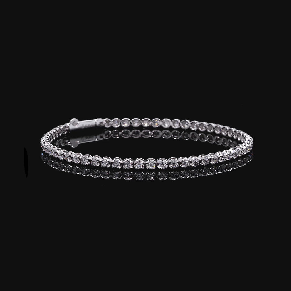 Precious Metal:18k White Gold;Total Carat Weight:2 CTW