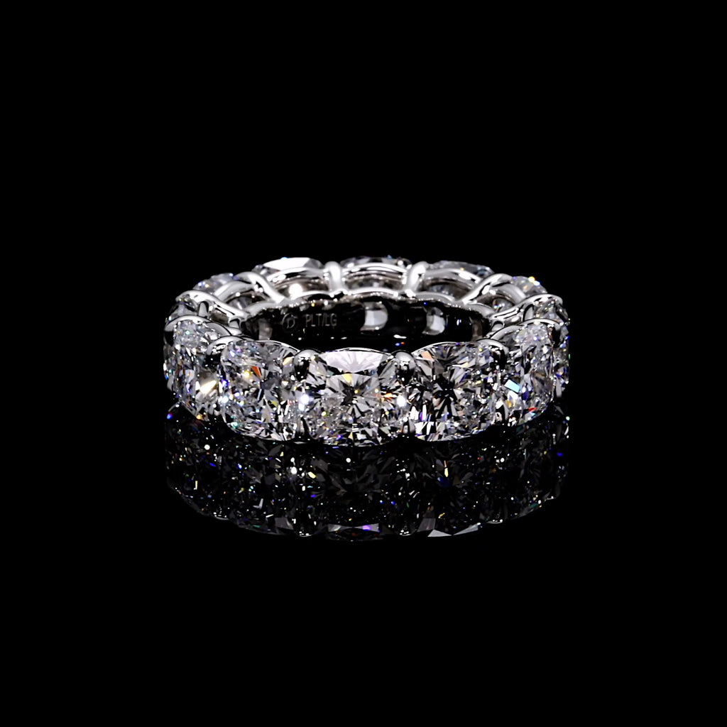 High Jewelry | 18.92 CTW Cushion Cut Eternity Band Video