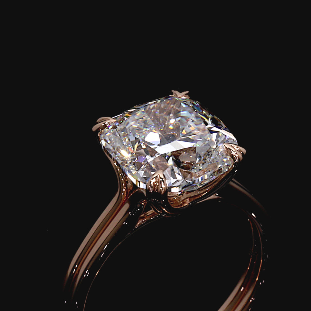 Elle Solitaire Lab Diamond Engagement Ring