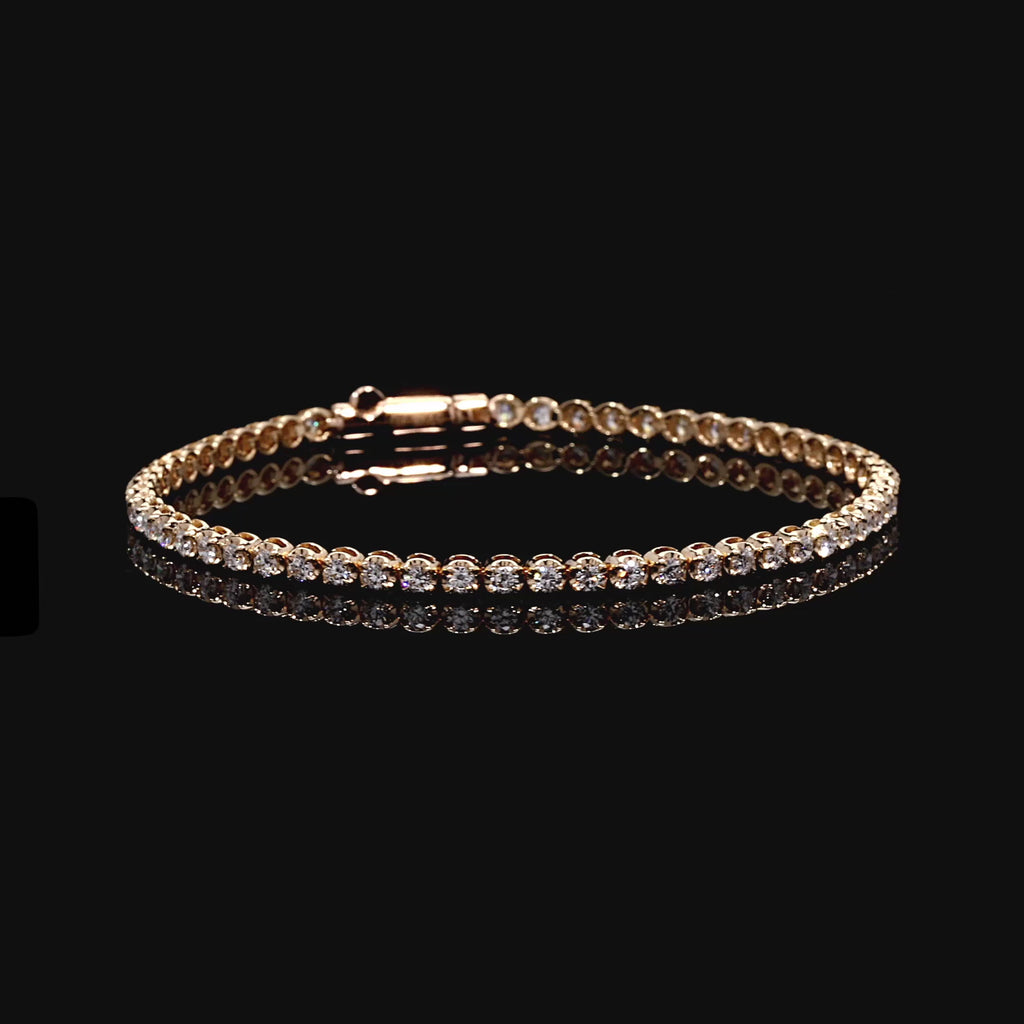 Precious Metal:18k Rose Gold;Total Carat Weight:2 CTW