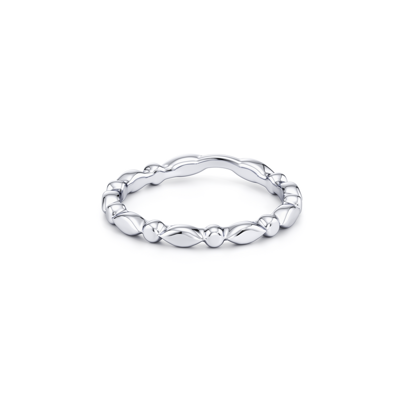 Vivienne High Polish Wedding Band image 3