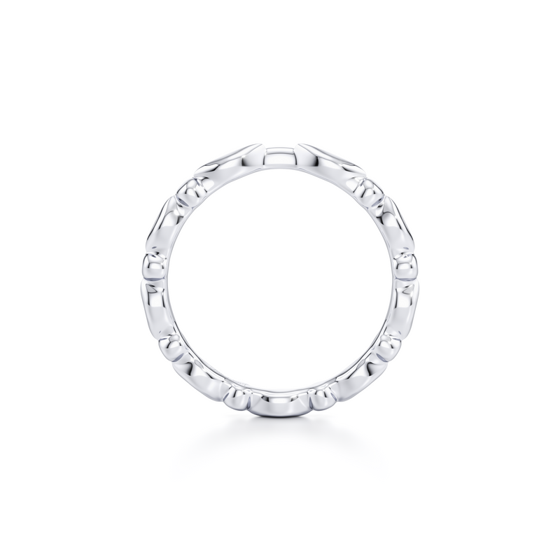 Vivienne High Polish Wedding Band image 4