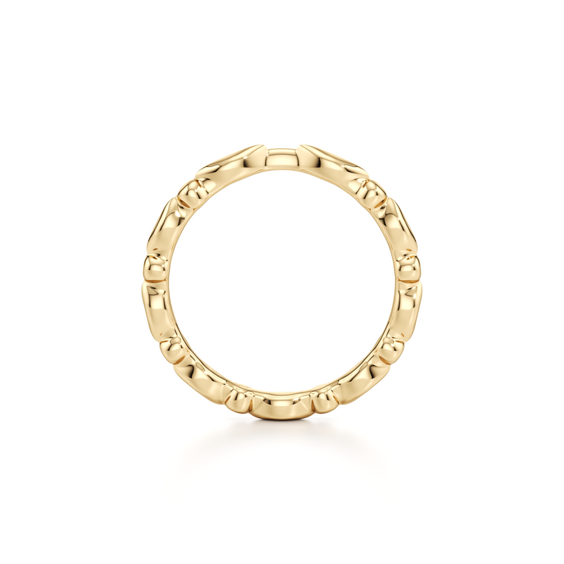 Vivienne High Polish Wedding Band image 8