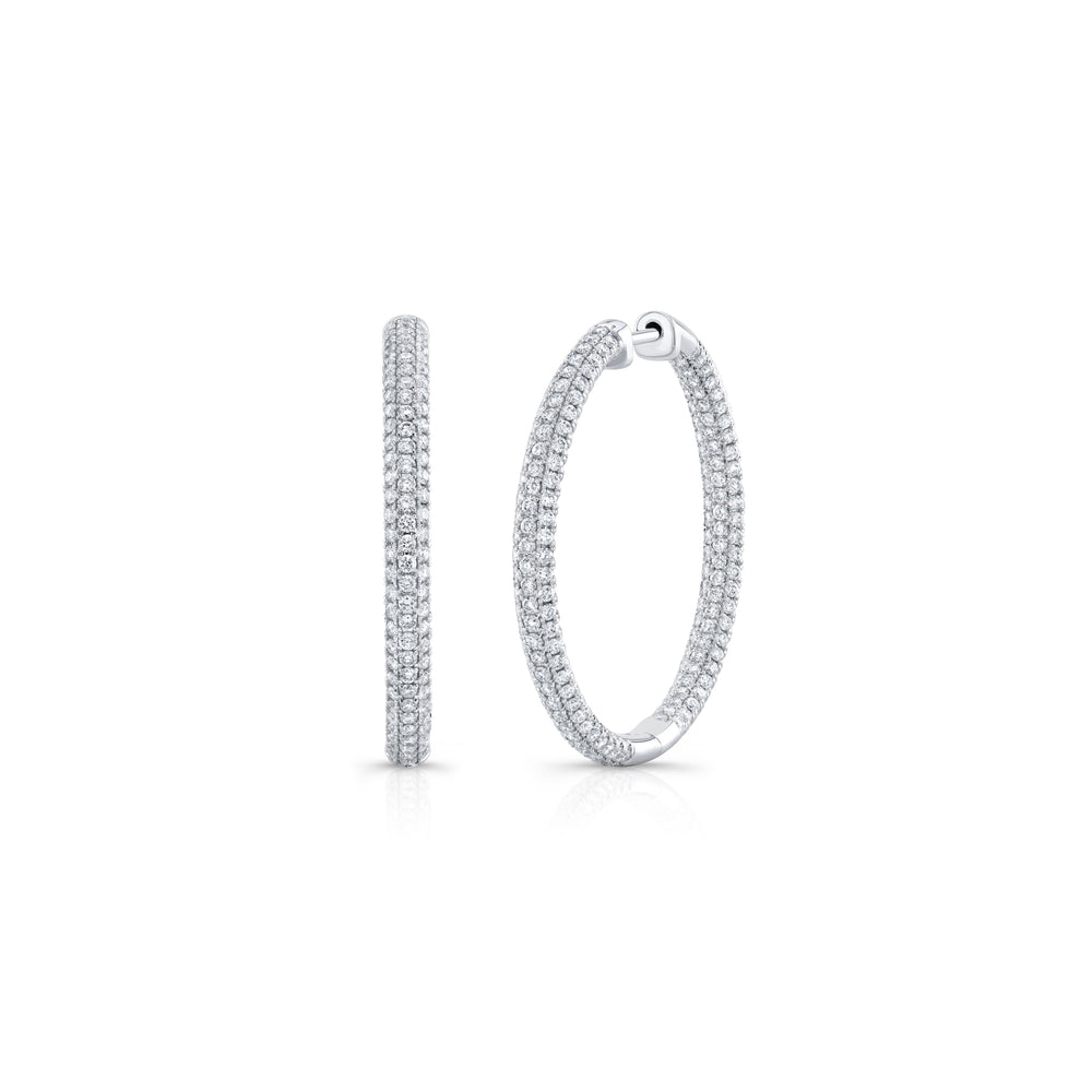 Chelsea Inside Out Lab Diamond Pavé Hoops image 23