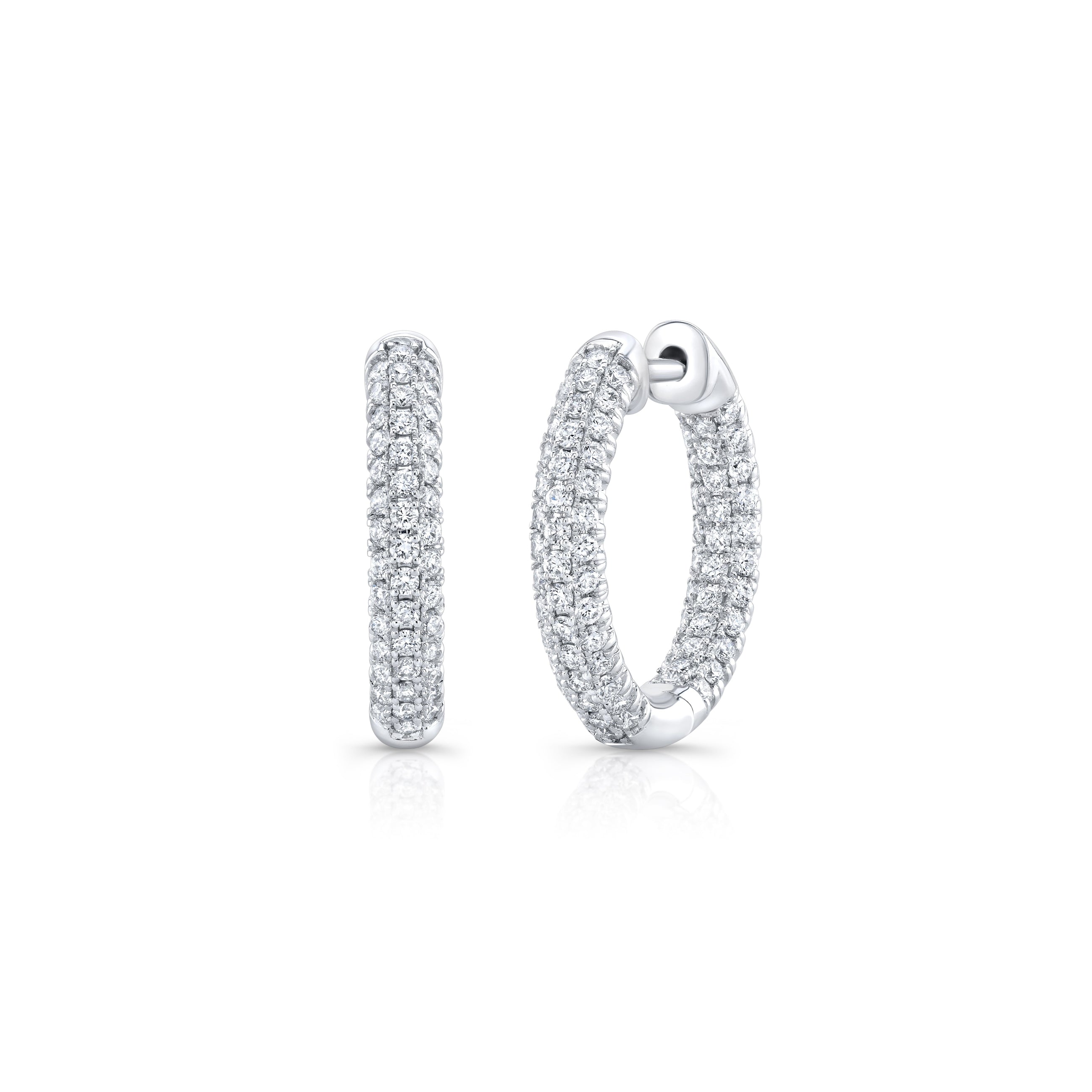 Chelsea Inside Out Lab Diamond Pavé Hoops