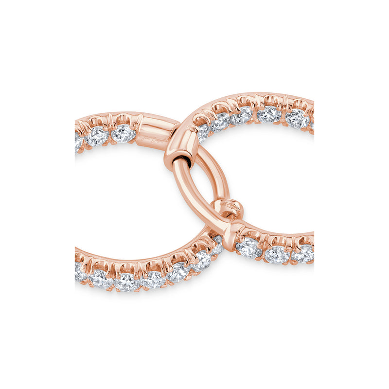 Audrey Inside Out Lab Diamond Pavé Huggies image 13