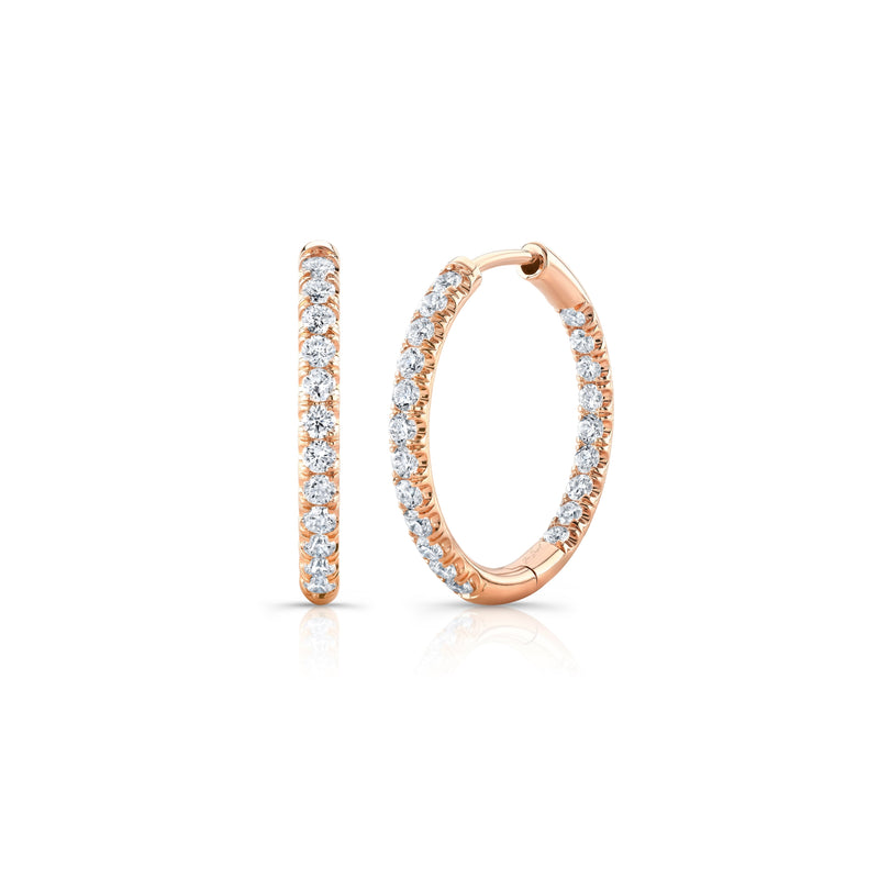 Audrey Inside Out Lab Diamond Pavé Hoops image 3