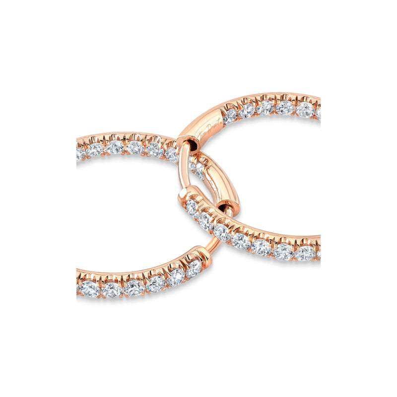 Audrey Inside Out Lab Diamond Pavé Hoops image 13