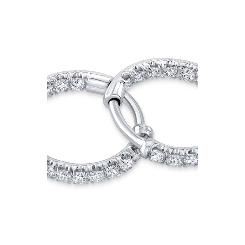 Audrey Inside Out Lab Diamond Pavé Huggies image 7