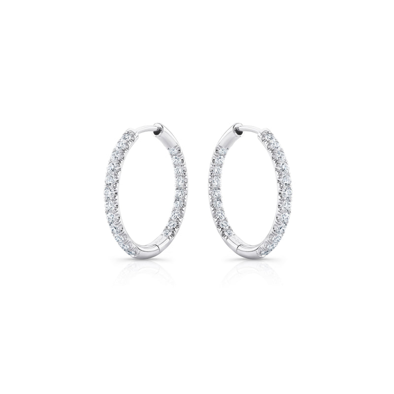 Audrey Inside Out Lab Diamond Pavé Hoops image 6