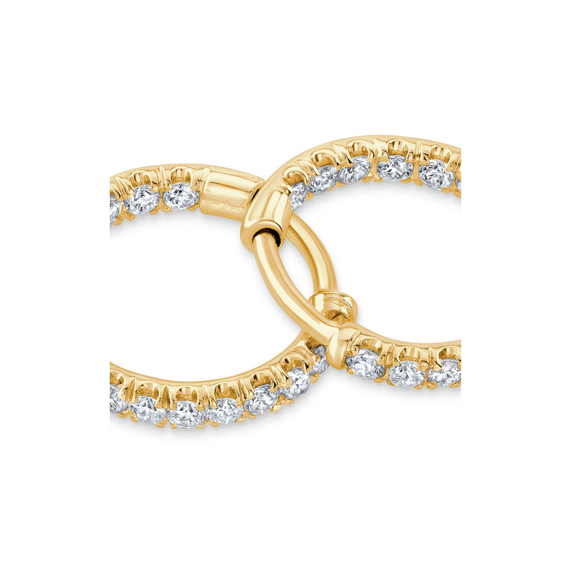 Audrey Inside Out Lab Diamond Pavé Huggies image 10