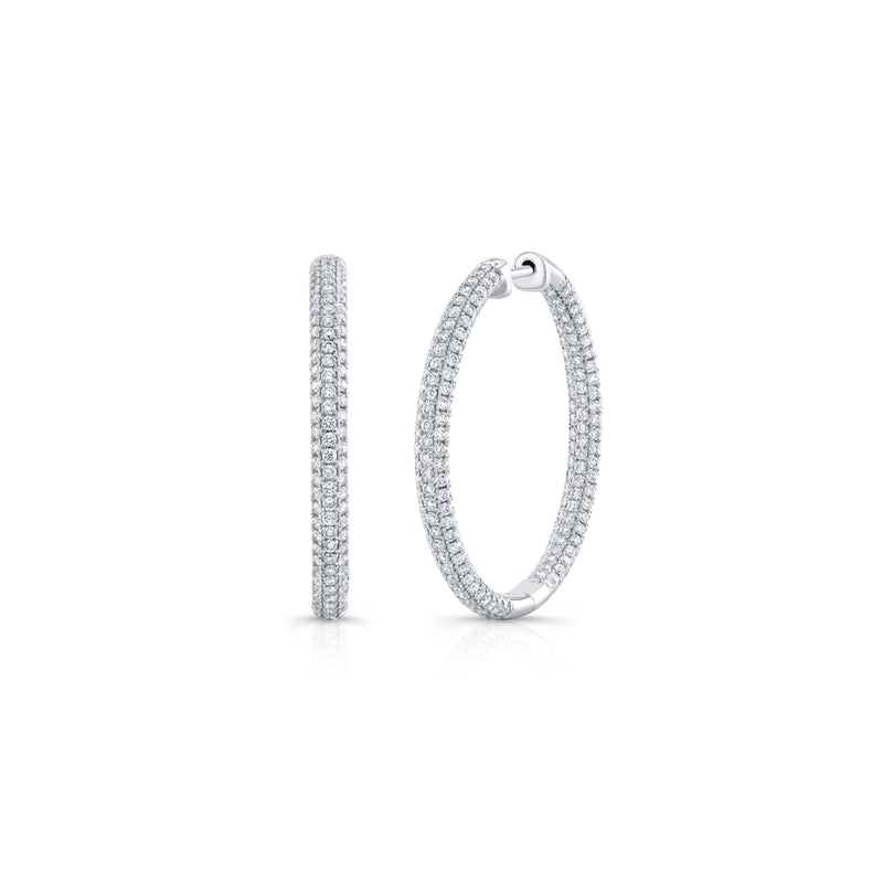 Chelsea Inside Out Lab Diamond Pavé Hoops image 16
