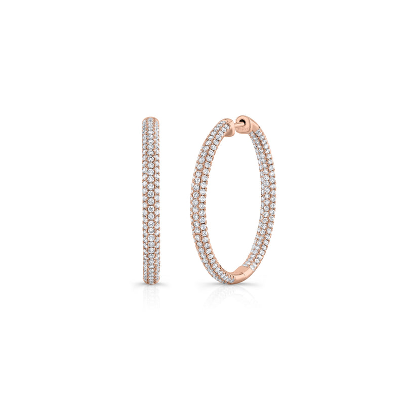Chelsea Inside Out Lab Diamond Pavé Hoops image 20