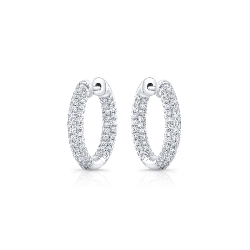 Chelsea Inside Out Lab Diamond Pavé Hoops image 10