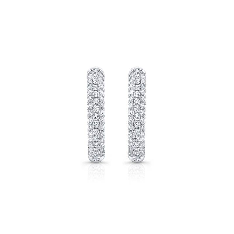 Chelsea Inside Out Lab Diamond Pavé Hoops image 11