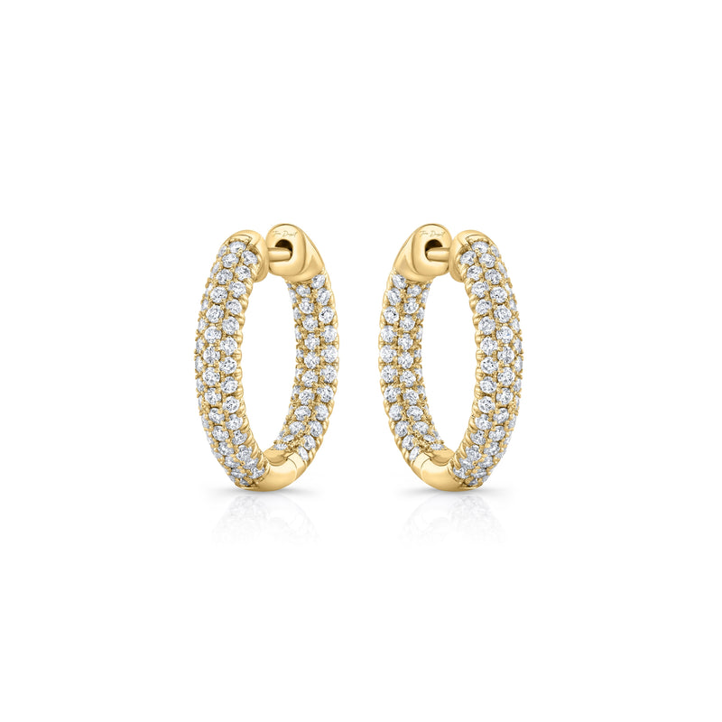 Chelsea Inside Out Lab Diamond Pavé Hoops image 12
