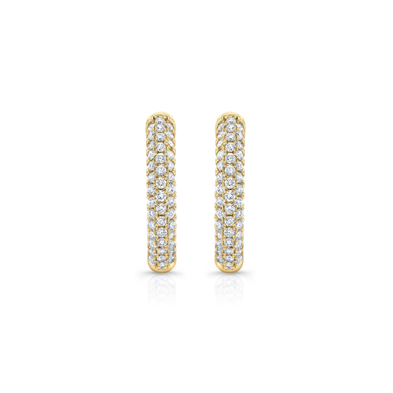 Chelsea Inside Out Lab Diamond Pavé Hoops image 13