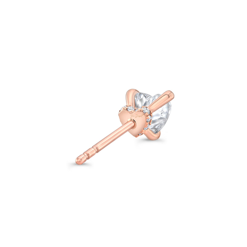 Chelsea Lab Diamond Heart Studs image 11