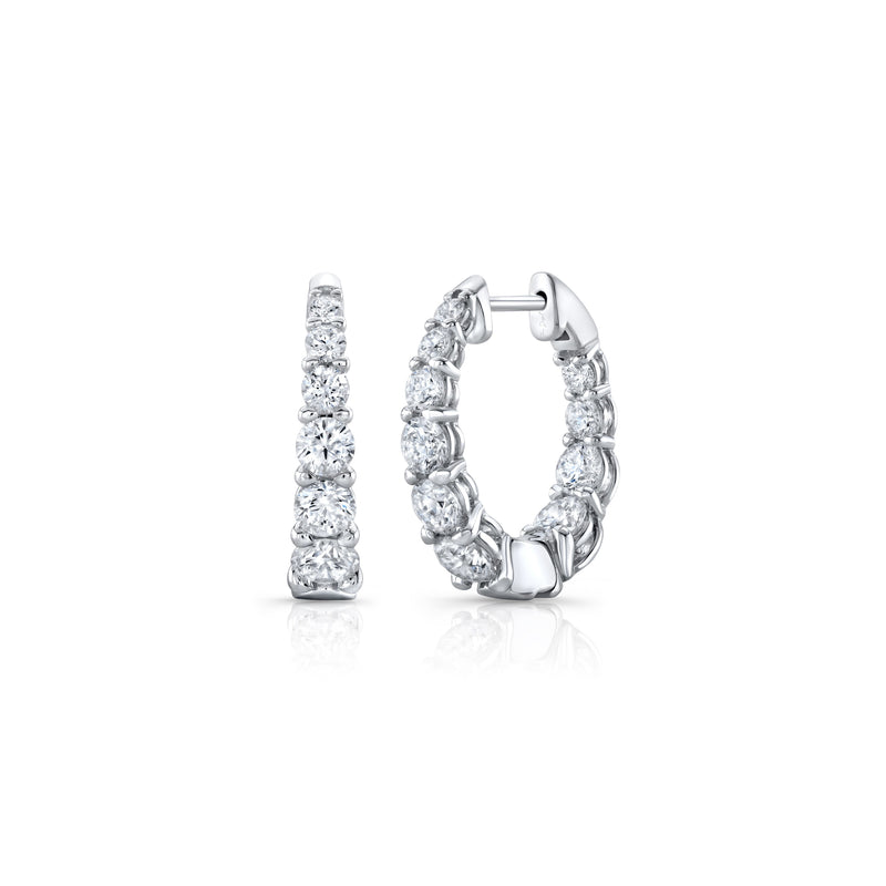 Olivia Lab Diamond Graduated Hoops image 1