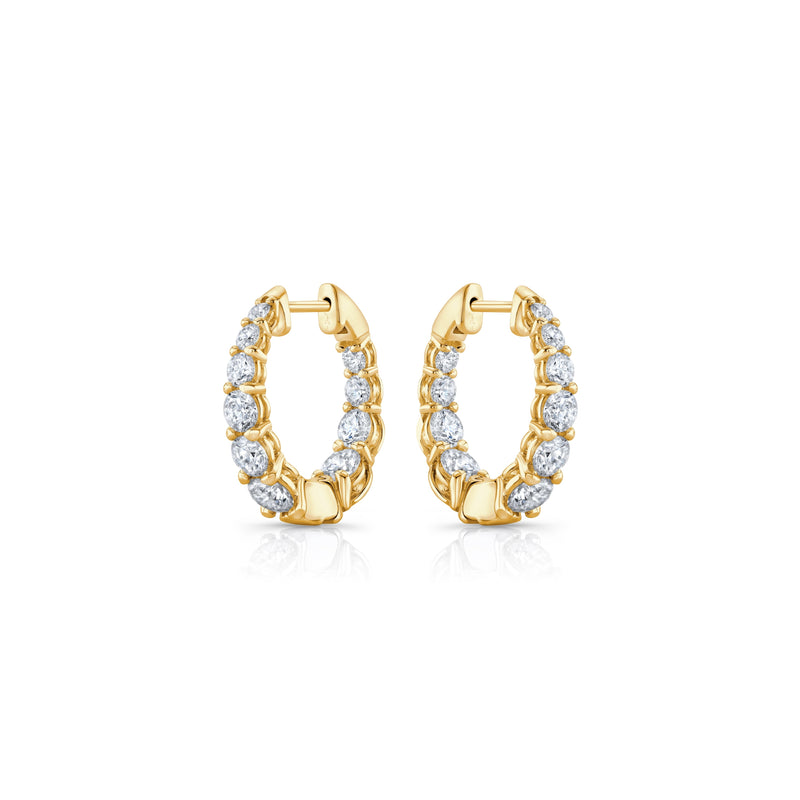 Olivia Lab Diamond Graduated Hoops image 10
