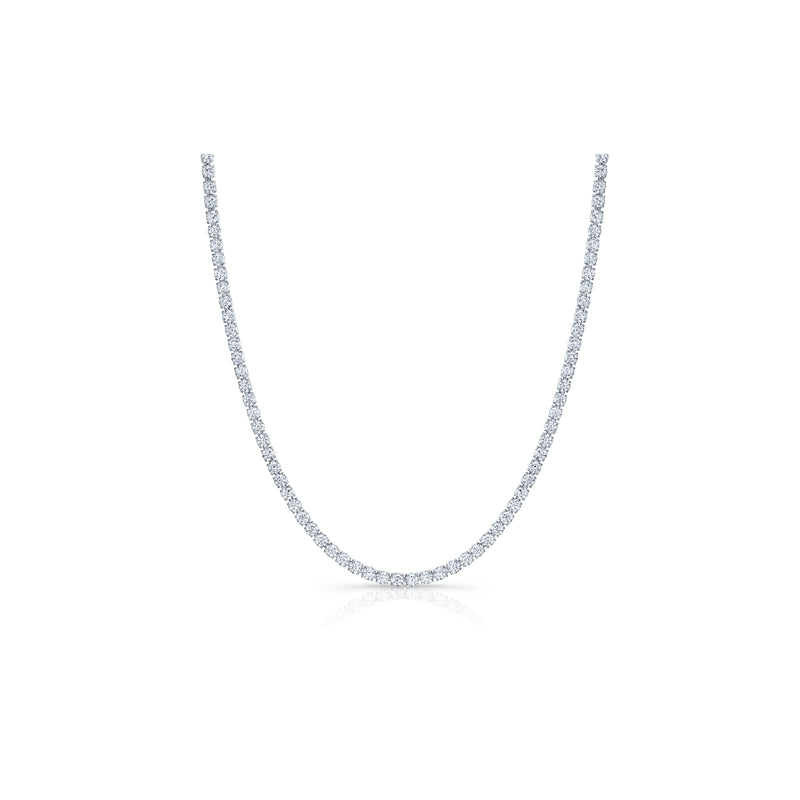 Olivia Round Brilliant Lab Diamond Tennis Necklace image 1
