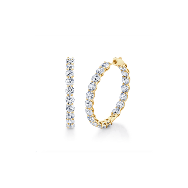 Olivia Lab Diamond Inside Out Hoops image 8