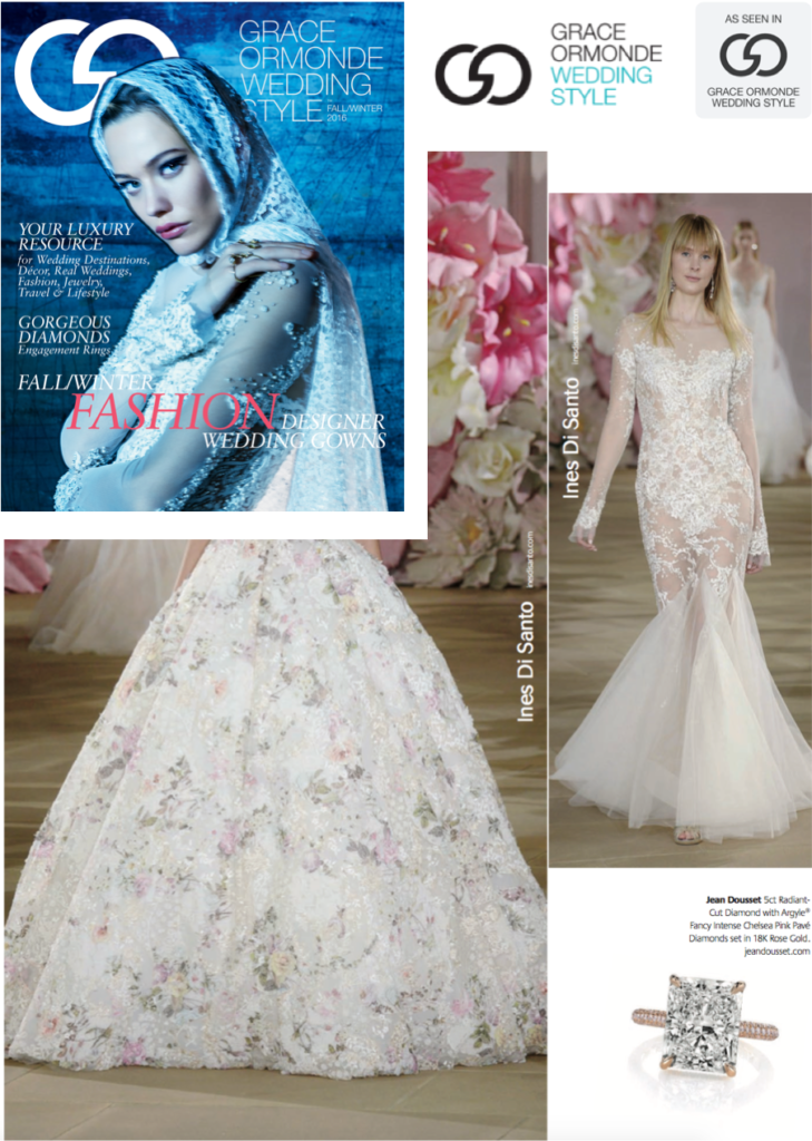 CHELSEA PINK by Jean dousset in Grace Ormonde Wedding Style Magazine, FALL/WINTER 2016 Issue